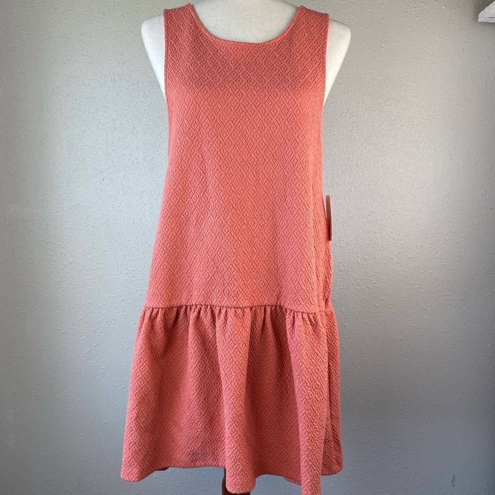 NWT Perpetual Sunset Orange Sleeveless Midi Dress Size S